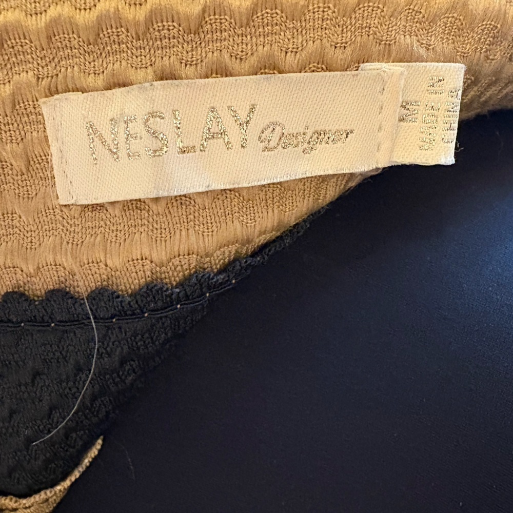 Neslay Designer Stylish Black and Tan Striped Skirt - Picture 11 of 16